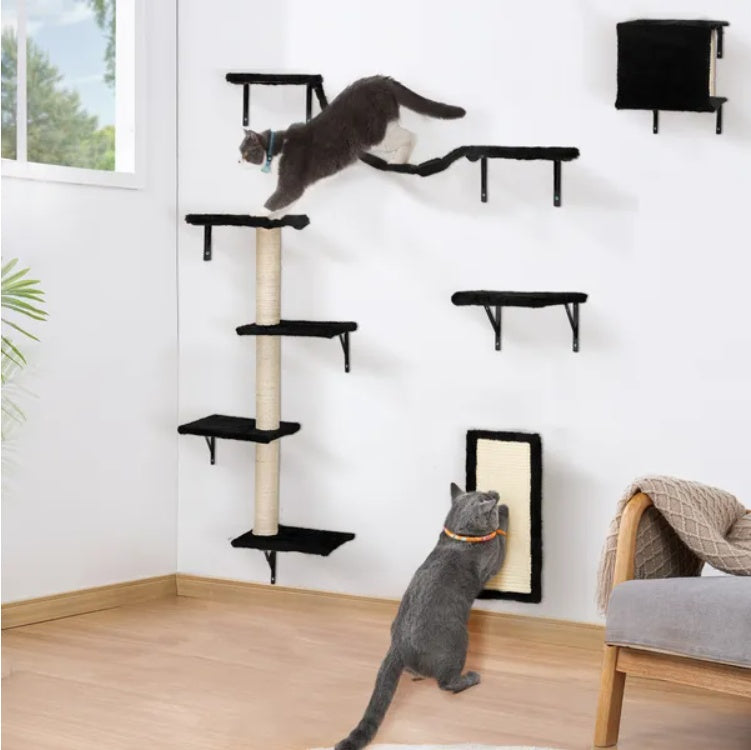 5 Pcs Wall Mounted Cat Climber