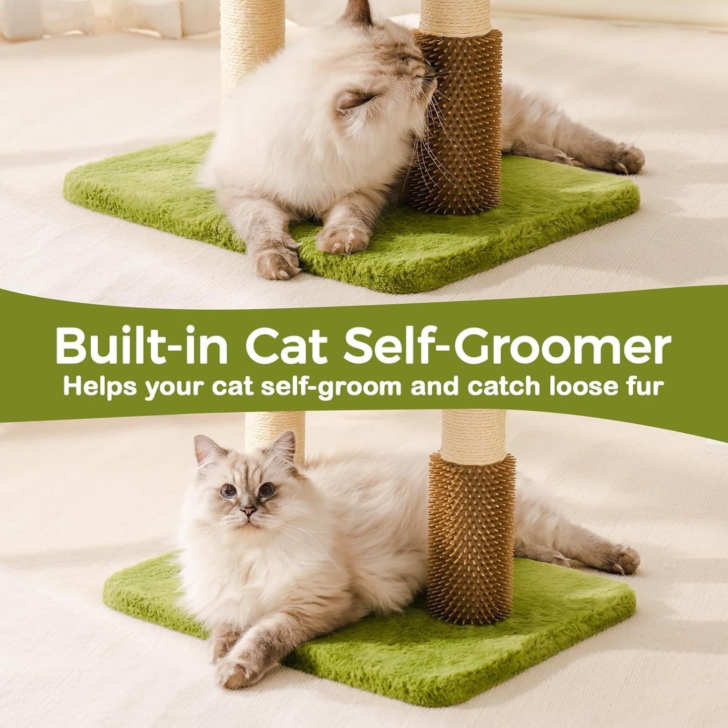 Cat Tree Tower  - Multi-Level Scratching Post With Removable Perch & Interactive Toys
