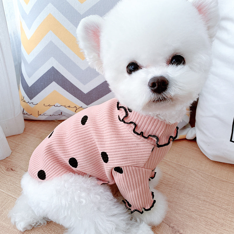 Polka Dot Turtleneck