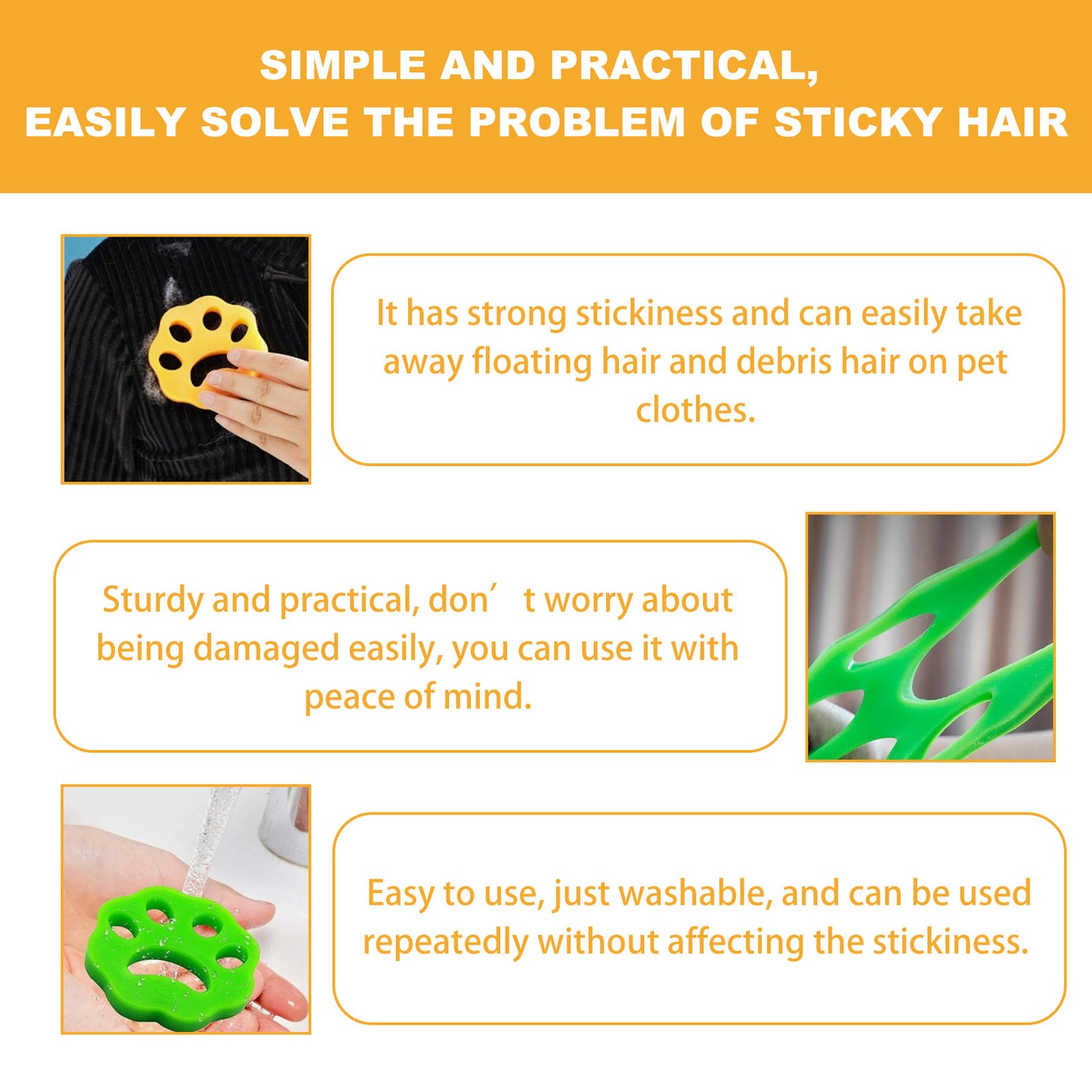 2 Pack Pet Hair Remover For Laundry