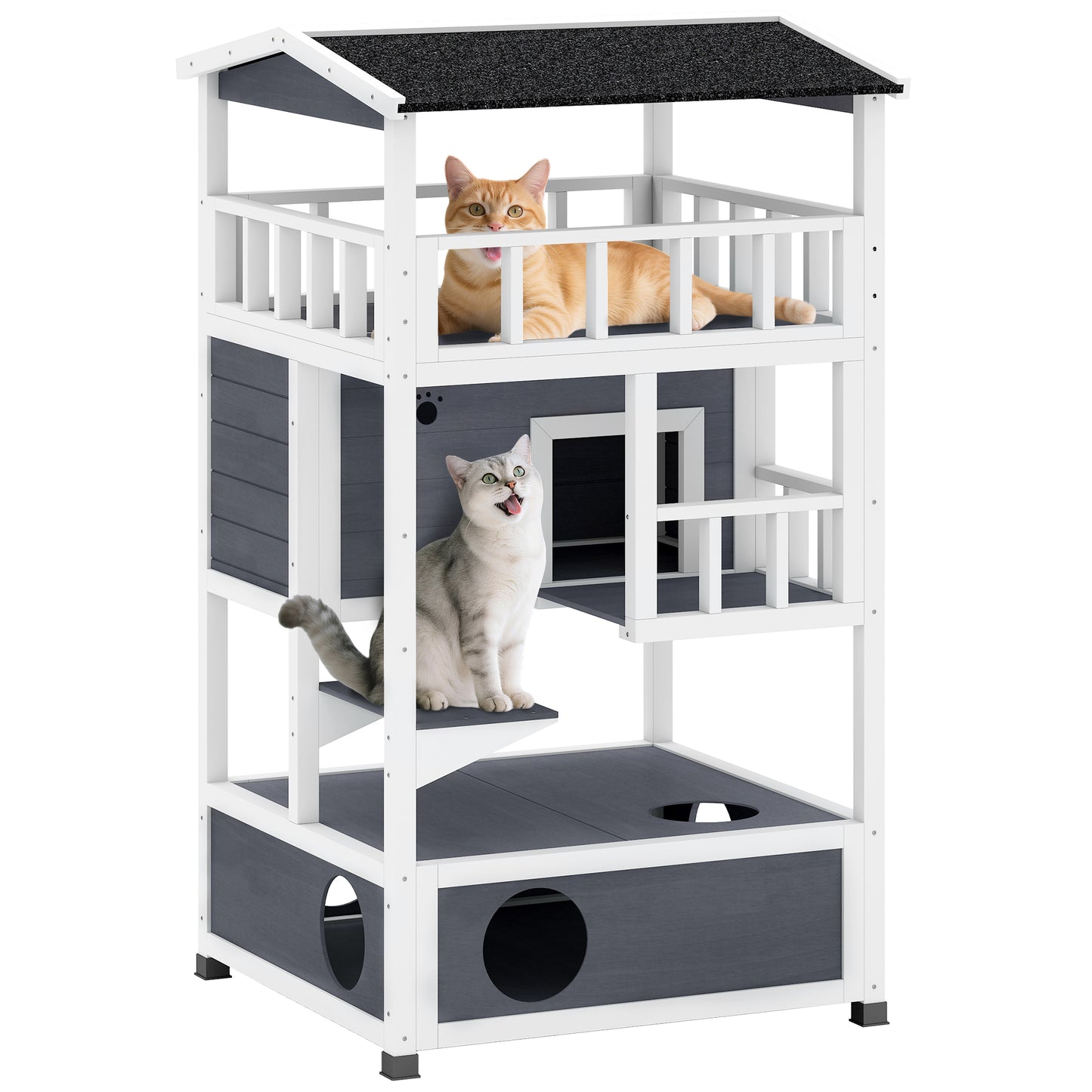 Wooden Outdoor Cat House