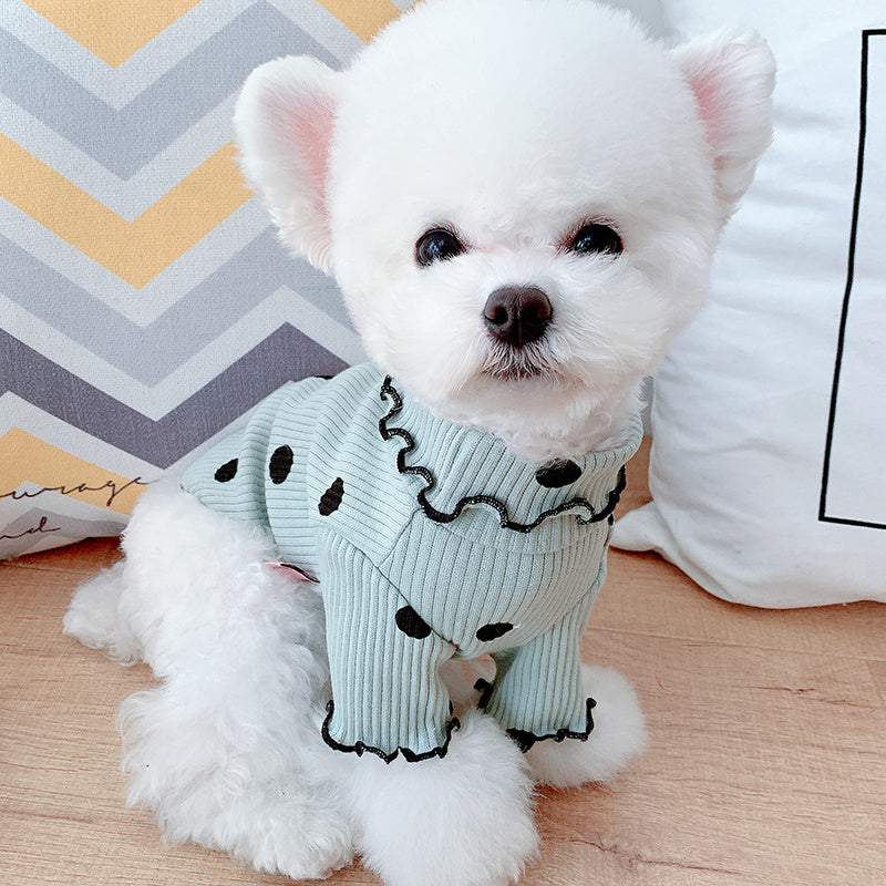Polka Dot Turtleneck