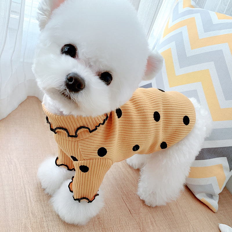 Polka Dot Turtleneck