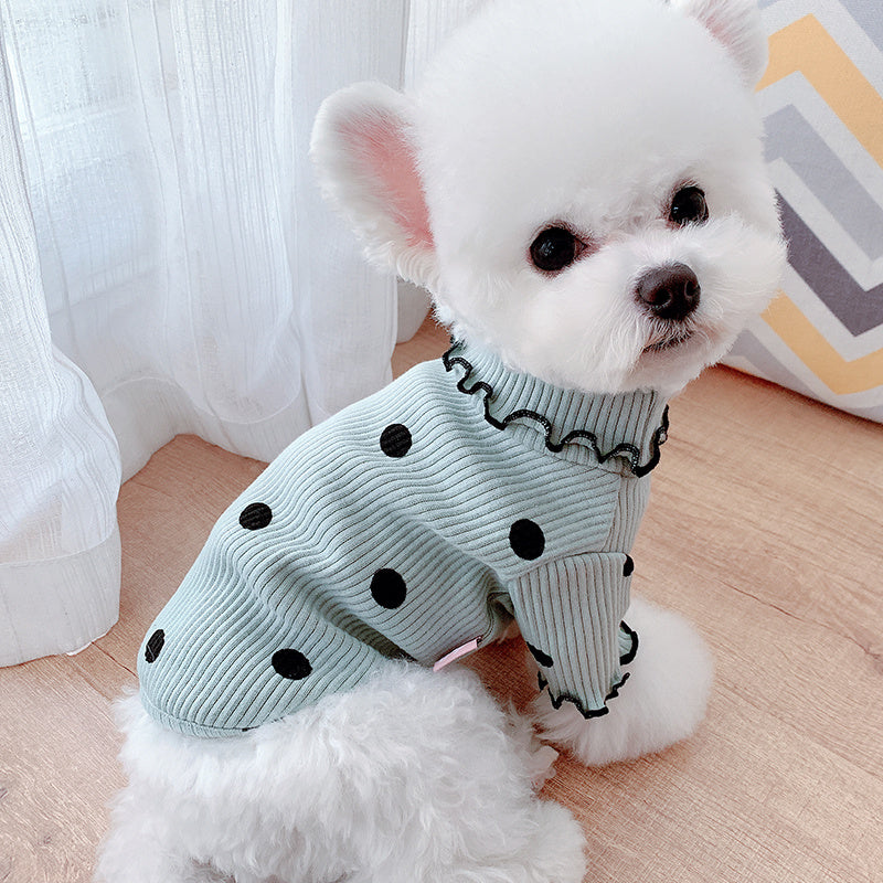 Polka Dot Turtleneck