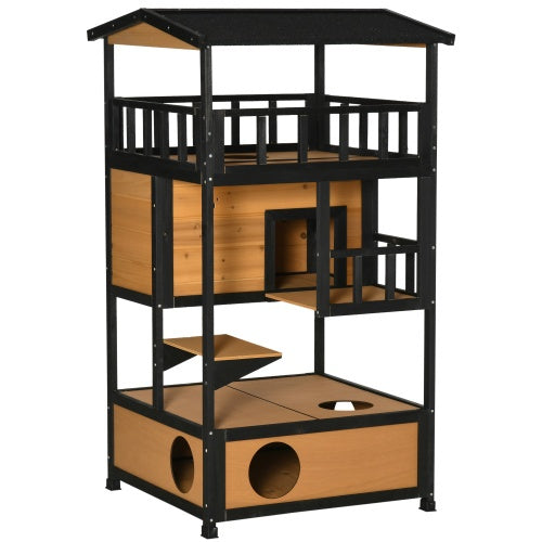 Wooden Outdoor/ indoor Cat House,