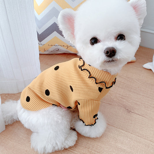 Polka Dot Turtleneck