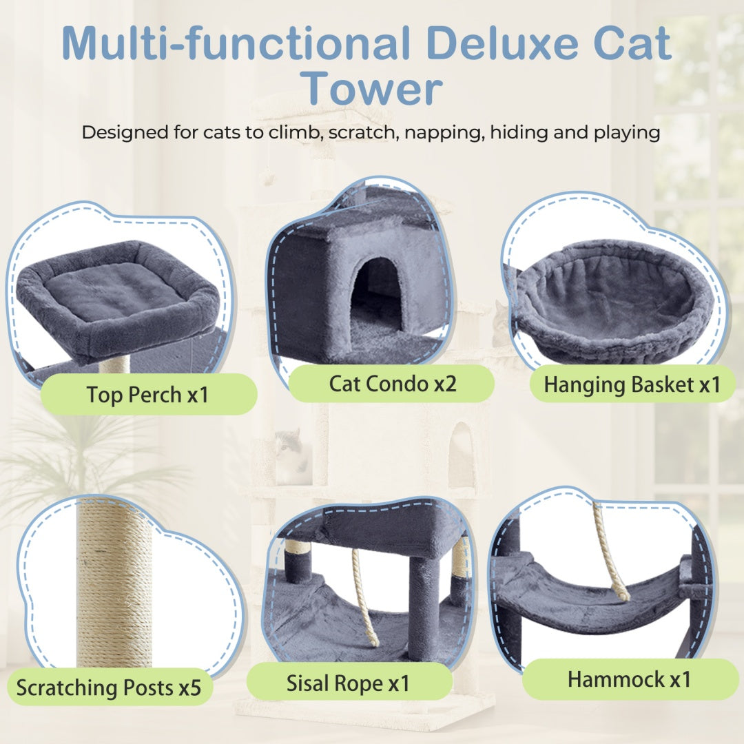 66 Inch Cat Tree Tower