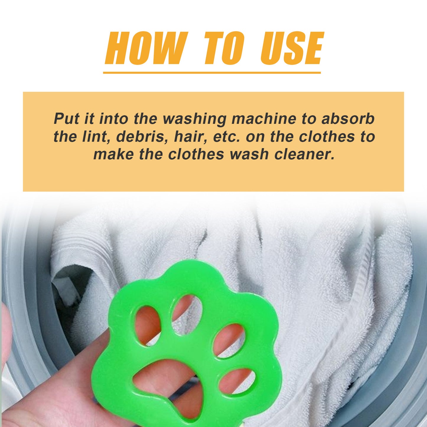 2 Pack Pet Hair Remover For Laundry