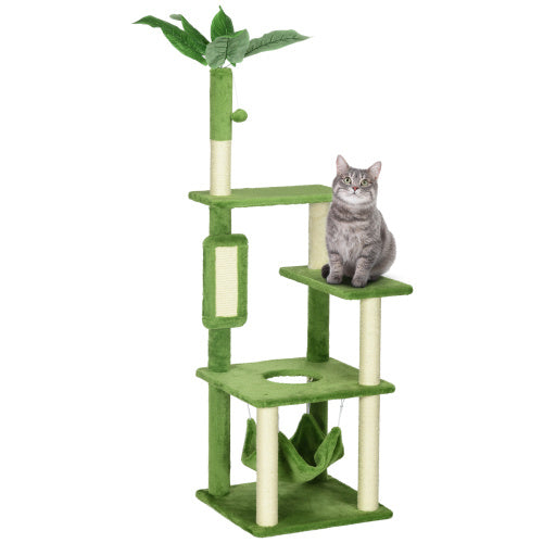 Cat Tree For Indoor Cats With Hammock